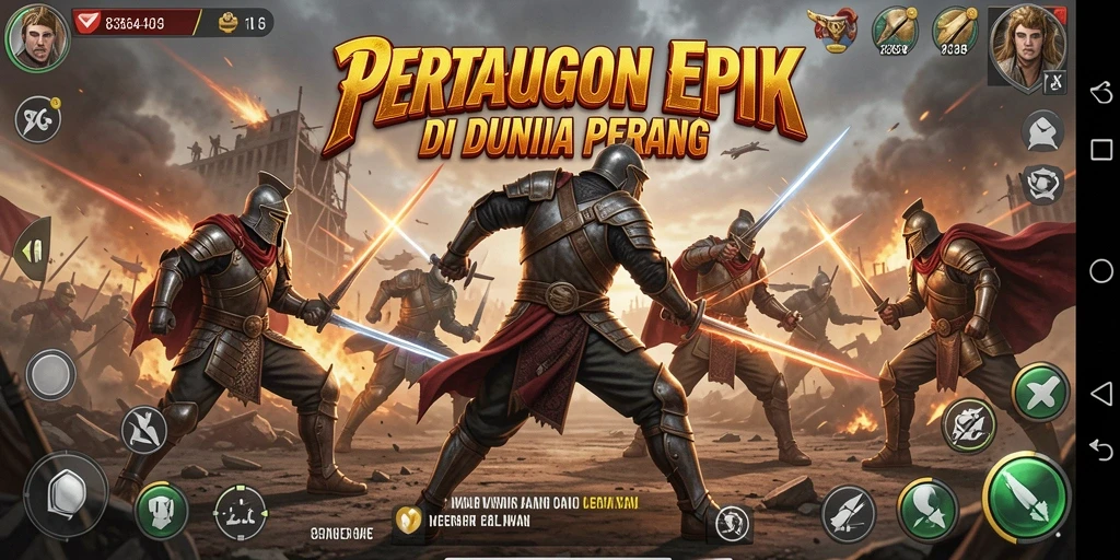 Gameplay intens 8364 dengan aksi bertarung menegangkan.