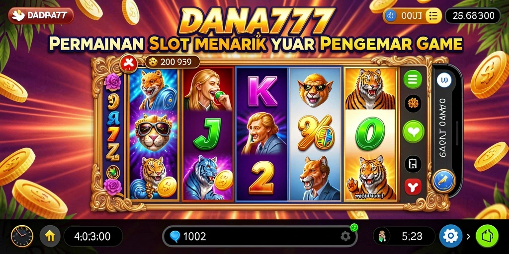 Tampilan menawan dari gameplay DANA777 yang penuh aksi Slot.