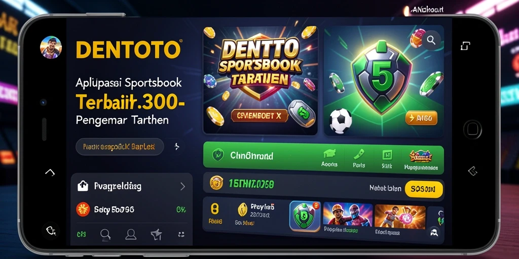 Tampilan utama DENTOTO menampilkan berbagai opsi taruhan olahraga.