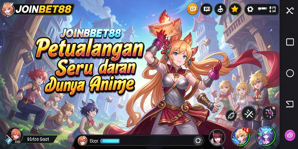Tampilan gameplay seru dari JOINBET88 yang menghadirkan karakter anime.