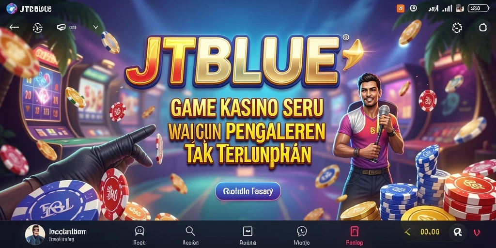 Tampilan gameplay JTBLUE yang menegangkan dan menarik.