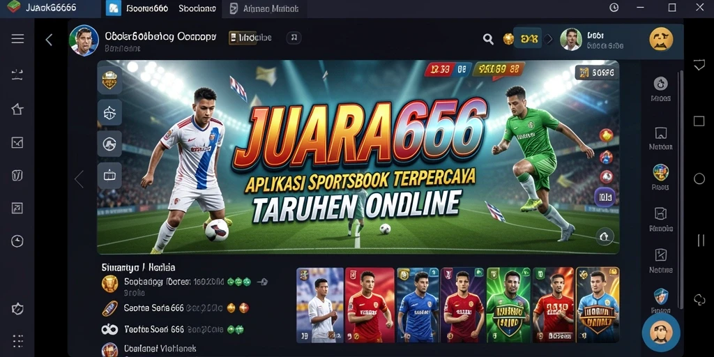 Screenshot menampilkan antarmuka aplikasi JUARA666 dengan fitur taruhan yang menarik.