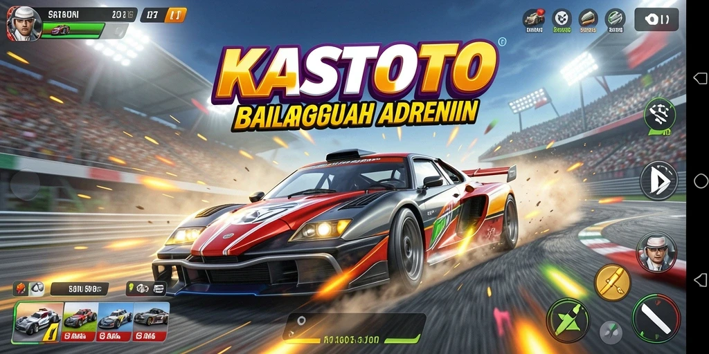 Tampilan gameplay KASTOTO yang menegangkan dan mendebarkan.