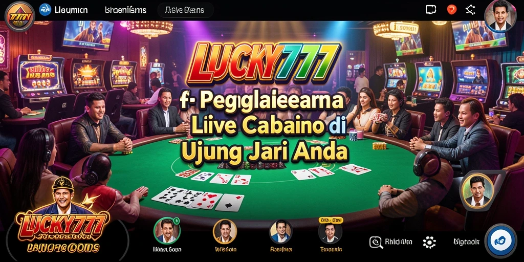 Tampilan gameplay Live Casino yang mengasyikkan di LUCKY777.