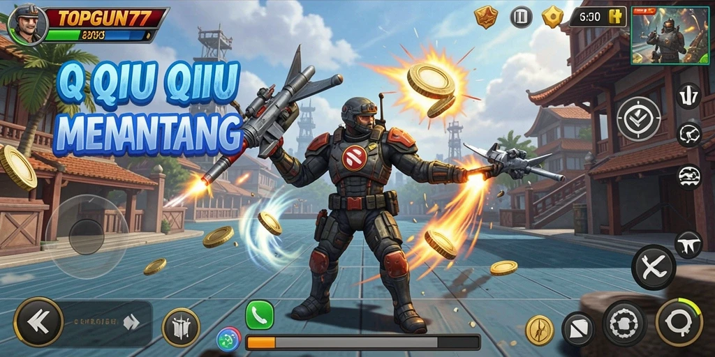 Tampilan gameplay TOPGUN77 yang seru dan interaktif.