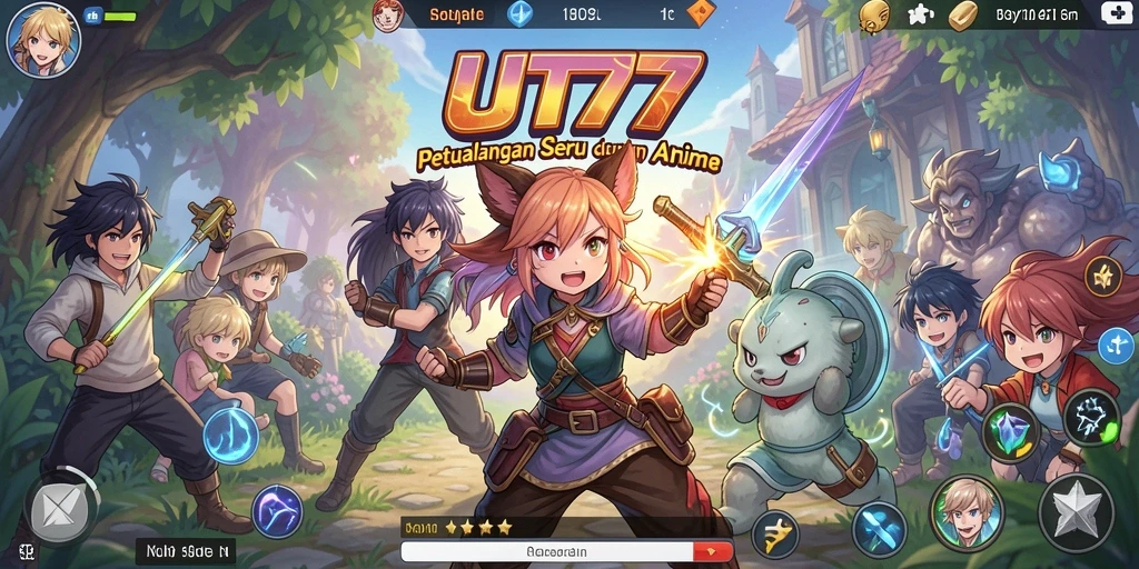 Screenshot UT77 yang menunjukkan aksinya dalam pertempuran Anime.