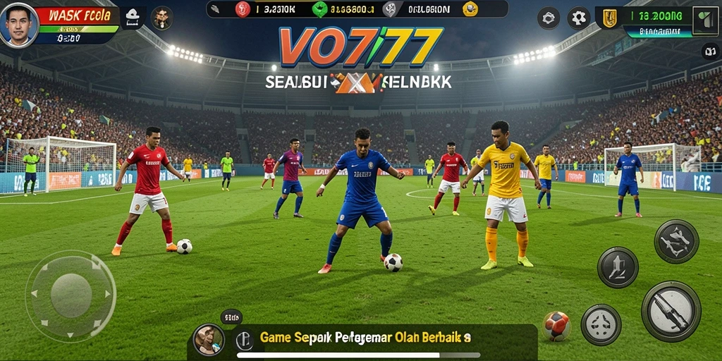 Tampilan gameplay seru dari VO777 yang menyoroti pertandingan sepak bola.