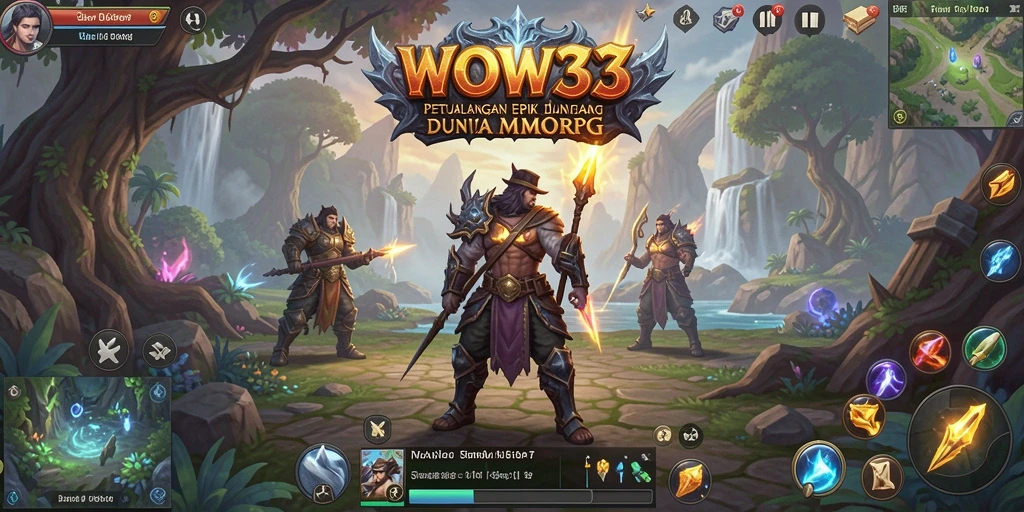 Tampilan gameplay seru dalam dunia petualangan WOW33.