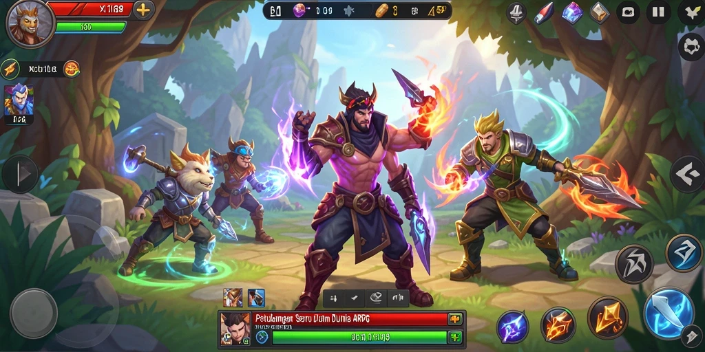 Tampilan aksi seru dalam gameplay ARPG X168 dengan grafis menakjubkan.