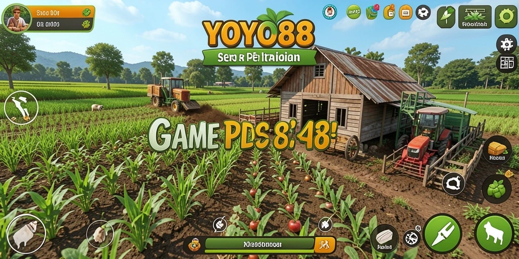 Screenshot YOYO88 menampilkan gameplay seru bertani.